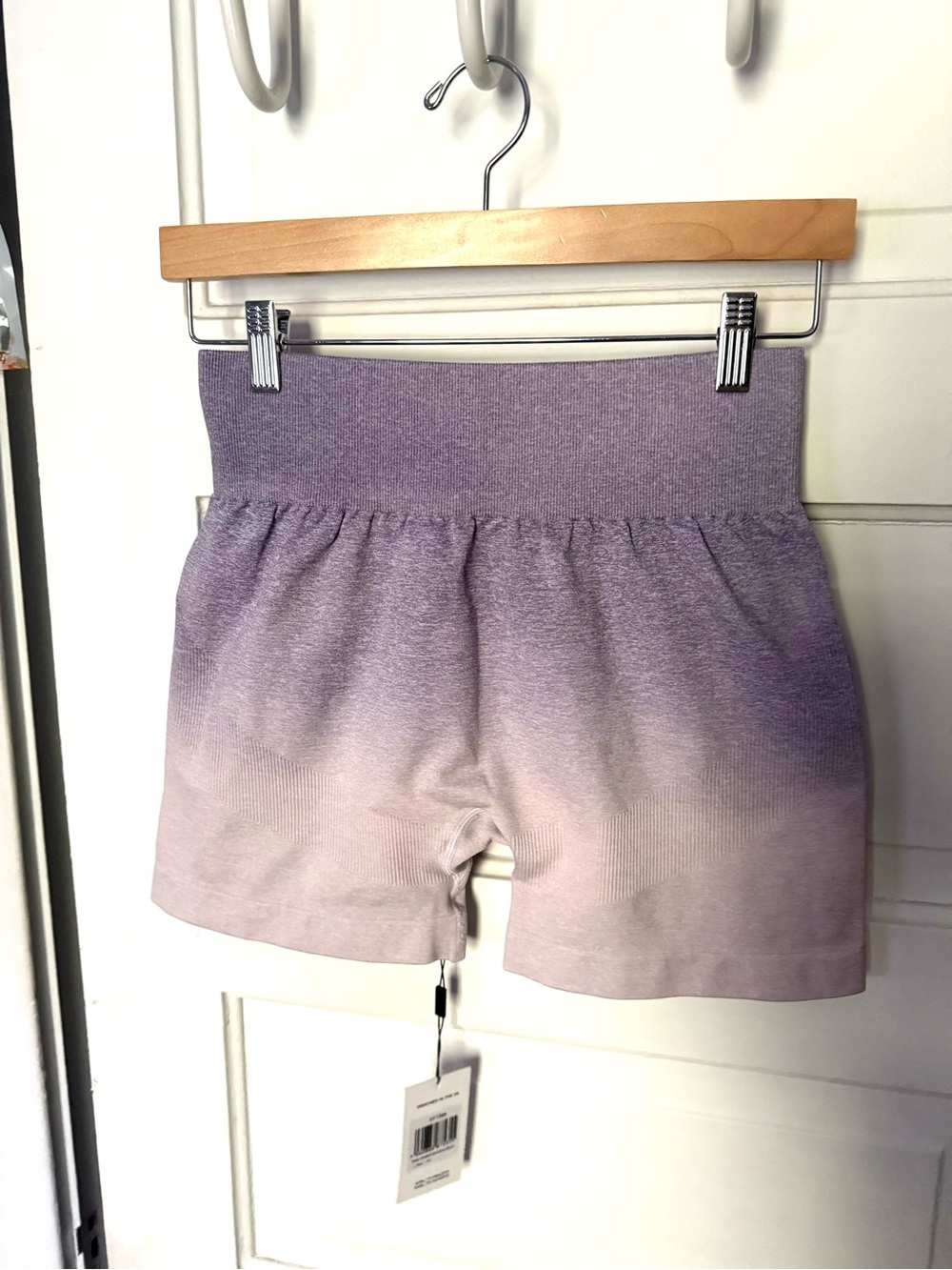NWT AYBL Pulse Ombre Seamless Shorts, Lilac Purple, Size XLarge